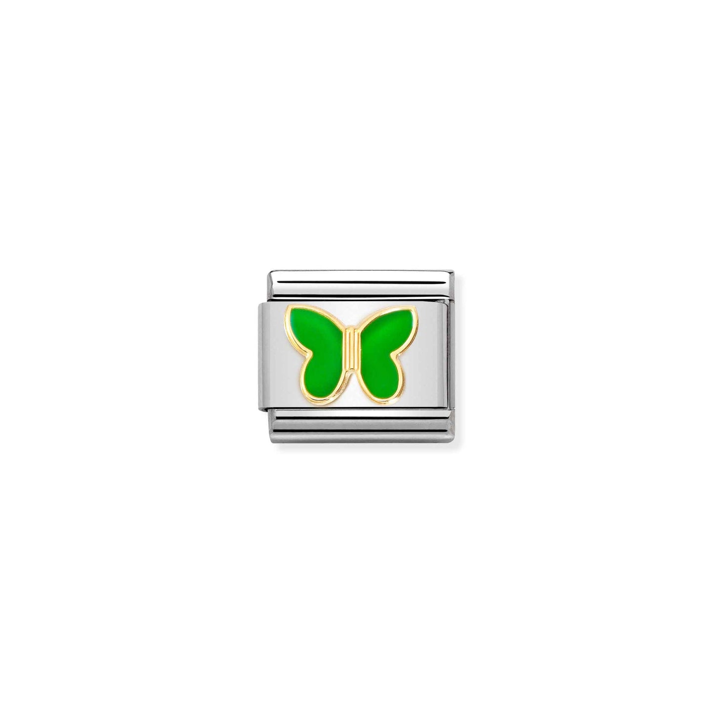 Gold green butterfly