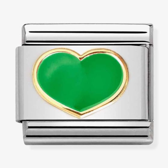 Yellow gold green heart