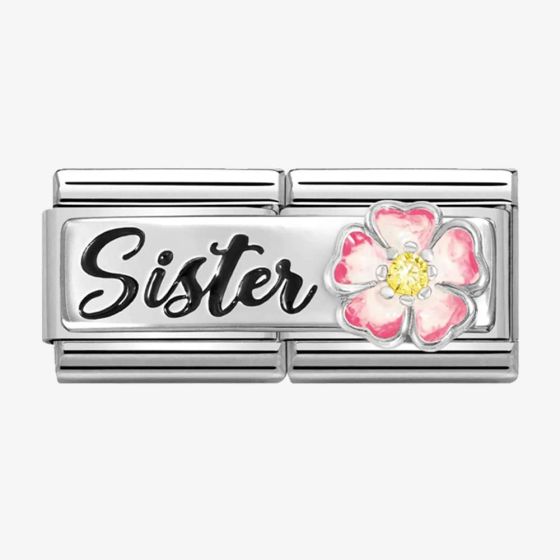 Classic Double Silvershine Sister Charm
