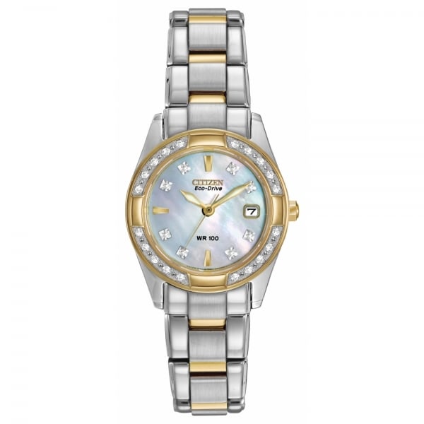 Ladies Regent Diamond Two Tone Bracelet