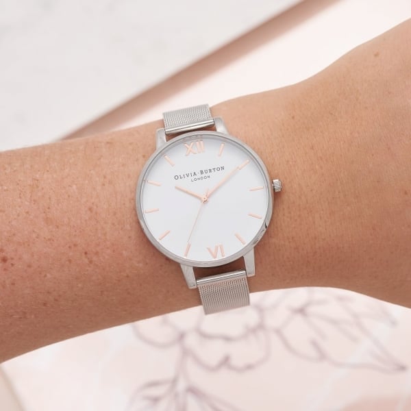 White Dial Silver Watch