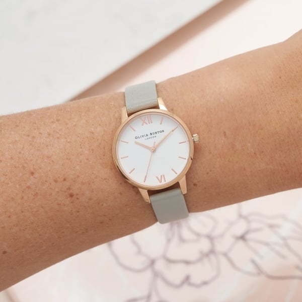 White Dial Rose Gold Watch