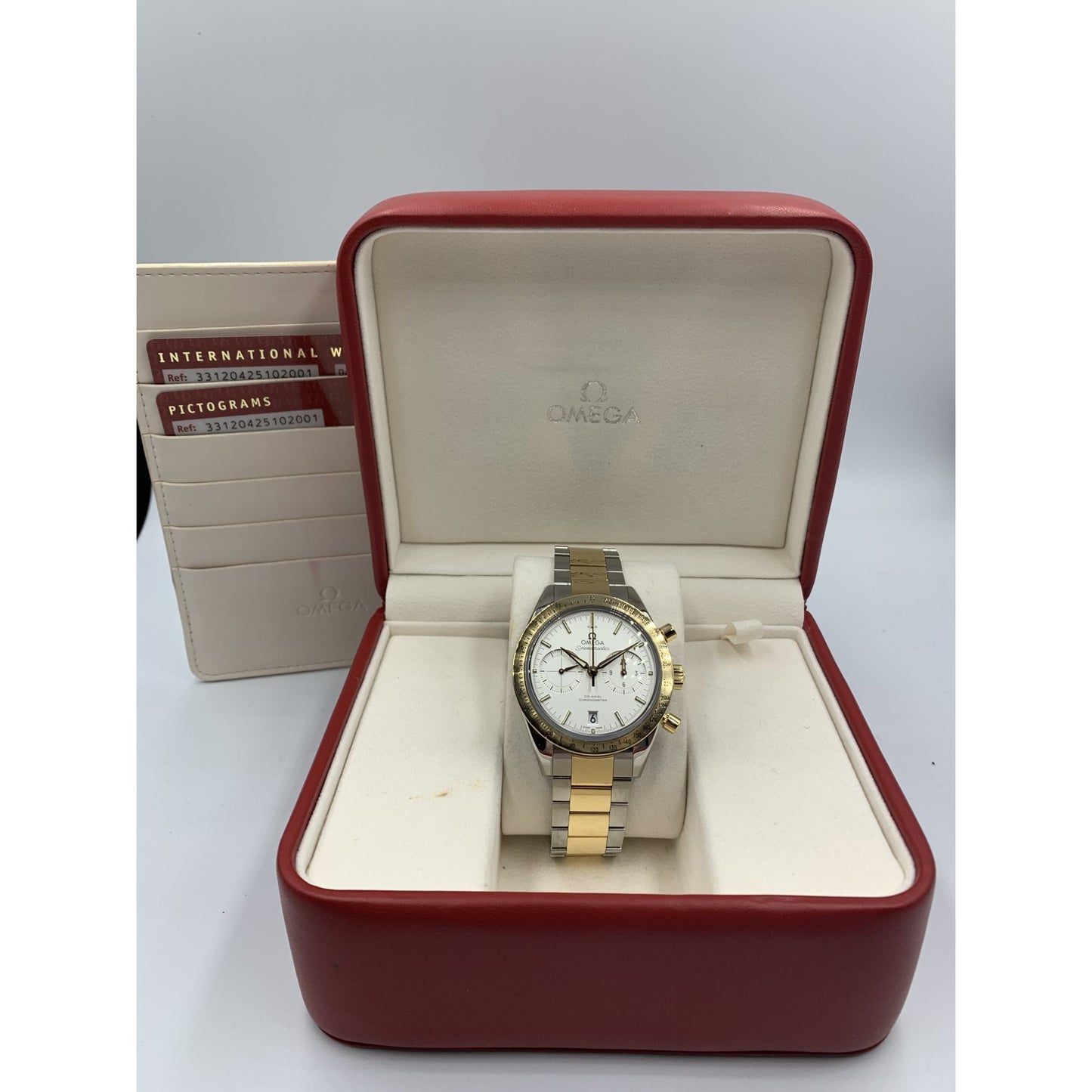 Men's Bi-Metal Speedmaster Watch.