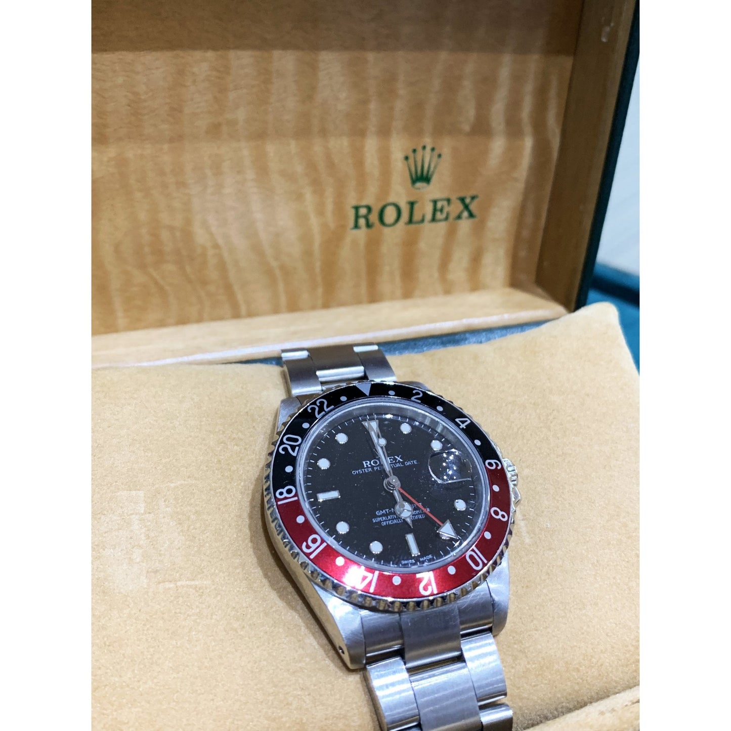 Men's Stainless Steel GMT Master II Watch. 16710
