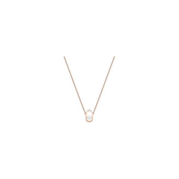 NORTH NECKLACE OVAL CZWH/ROS
