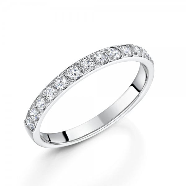 White Gold Diamond Ring 2.5mm