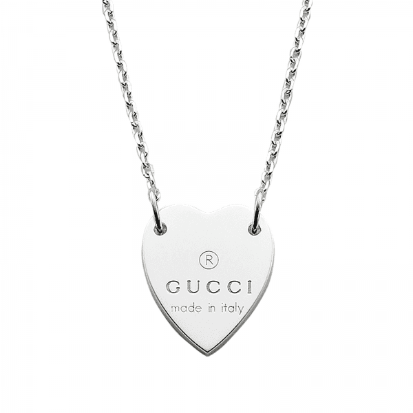 Trademark necklace with heart pendant - 48cm