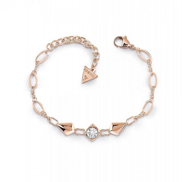 Chain Rhombus Insert Rose Gold Bracelet