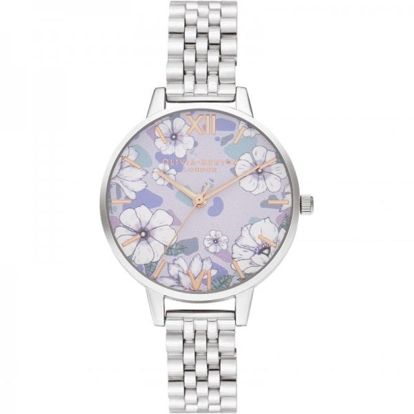 Groovy Blooms Silver Watch