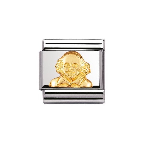 Gold William Shakespeare Charm