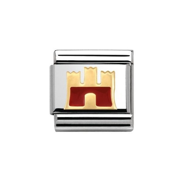 Gold Castle Charm