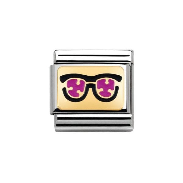 Sun glasses with dots in PINK