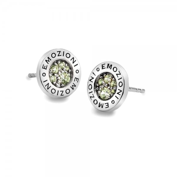 Hot Diamonds Emozioni Scintilla Peridot Nature Earrings