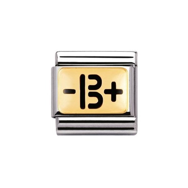 Gold B Negative Positive Charm