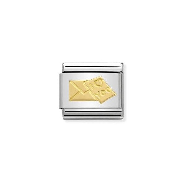 Gold Envelope and Letter Charm