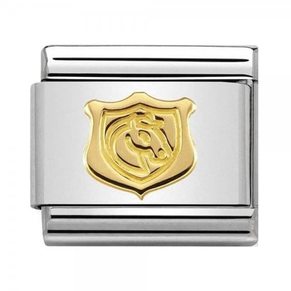 Godl Symbols Shield with Horse Charm
