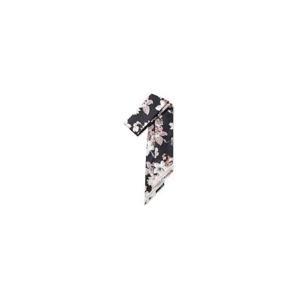 MARBLE FLORAL SKINNY SCARF