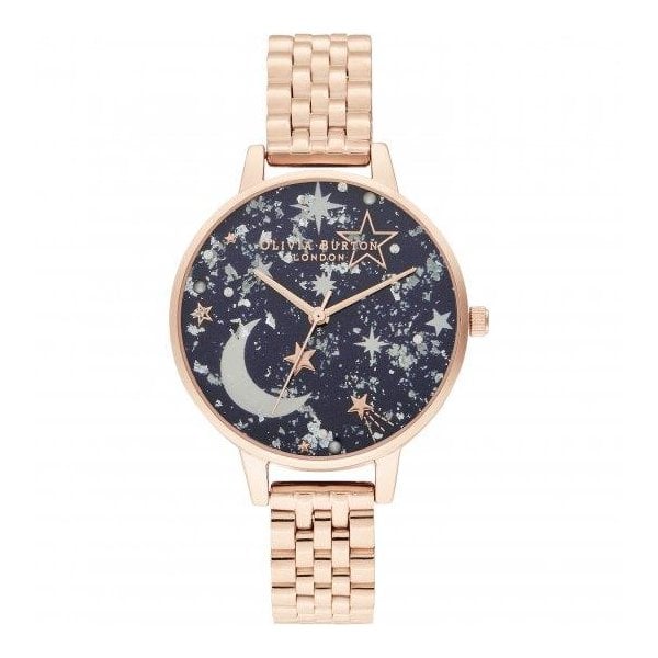 OB Ramadan Navy & RG Bracelet Watch