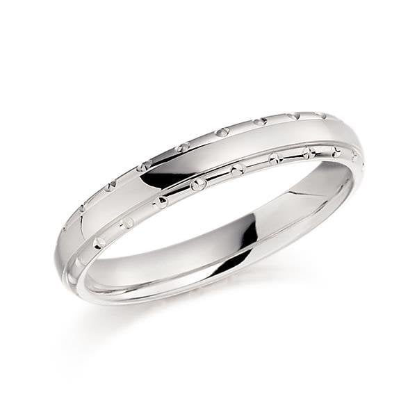 White Gold 3mm Ring