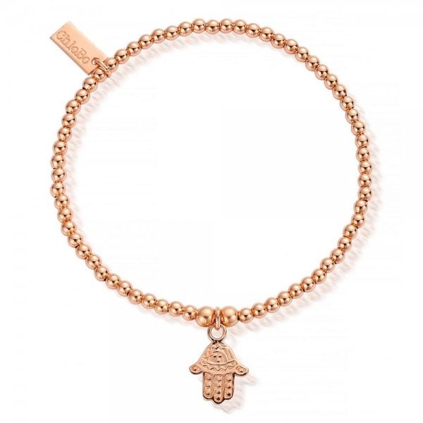 ChloBo Hamsa Bracelet Pink Gold