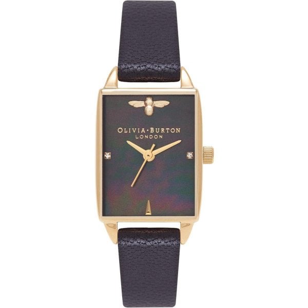 OB BeeHive Mother of Pearl Gold & Black Watch