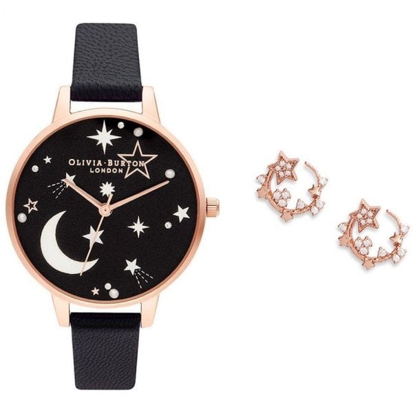 OB Rose Gold &Black Watch