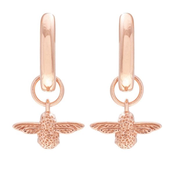 Rose Gold 3D Butterfly Earrings
