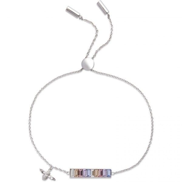 OB Sterling Silver Bee Chain Bracelet