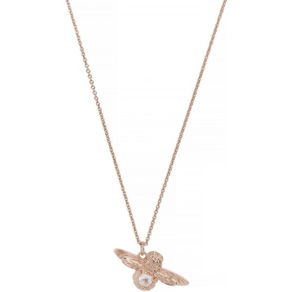 OB 3D Bee Rose Gold Chain Necklace