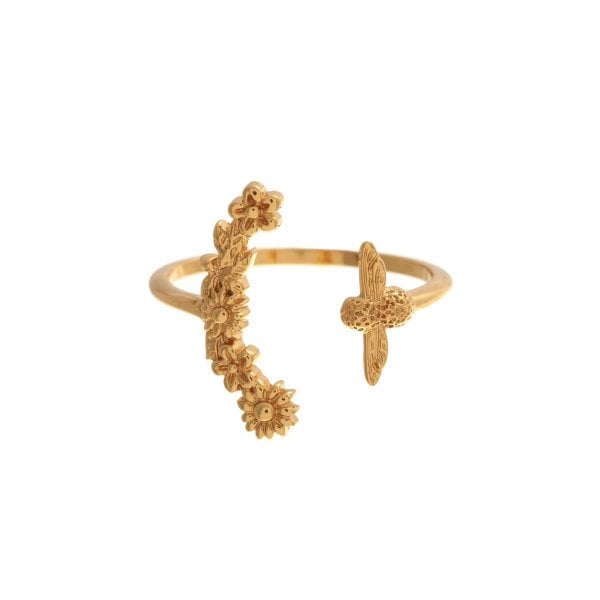 OB Bee Blooms Gold Ring