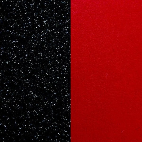 25MM BLACK GLITTER & RED