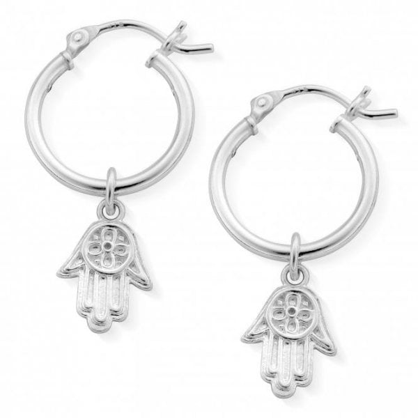Hamsa Hand Hoop Earrings