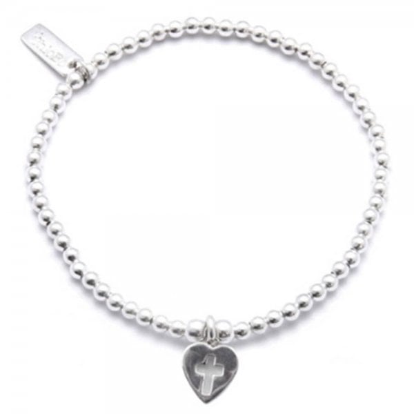 Iconic Cross in Heart Bracelet