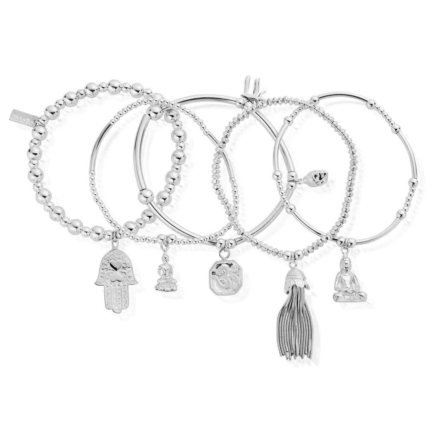 Stack of 5 Karma Bracelets