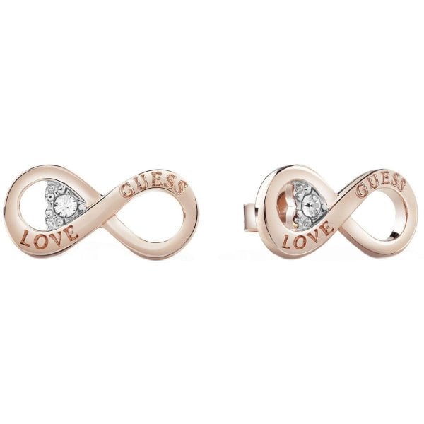 Rose Gold Infinity Earrings