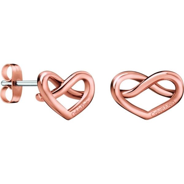 CK Charming Rose Gold Stud Earrings