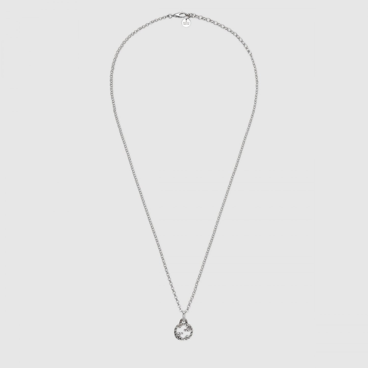 Interlocking G Silver Necklace