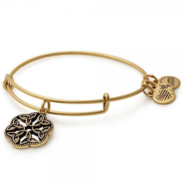 Alex & Ani Path of Sybols Endless Knot Gold Bangle