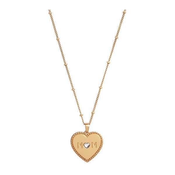 Mother's Day Mom Necklace Gold