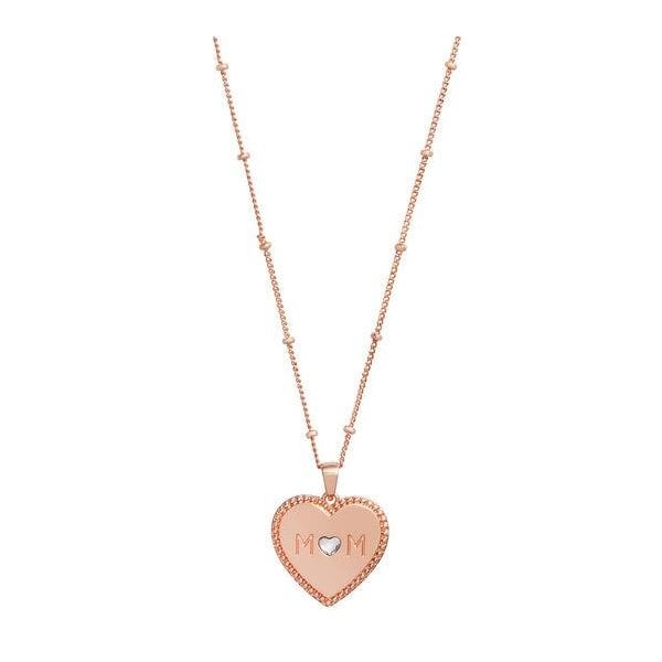 Mother's Day Mom Necklace Rose Gold