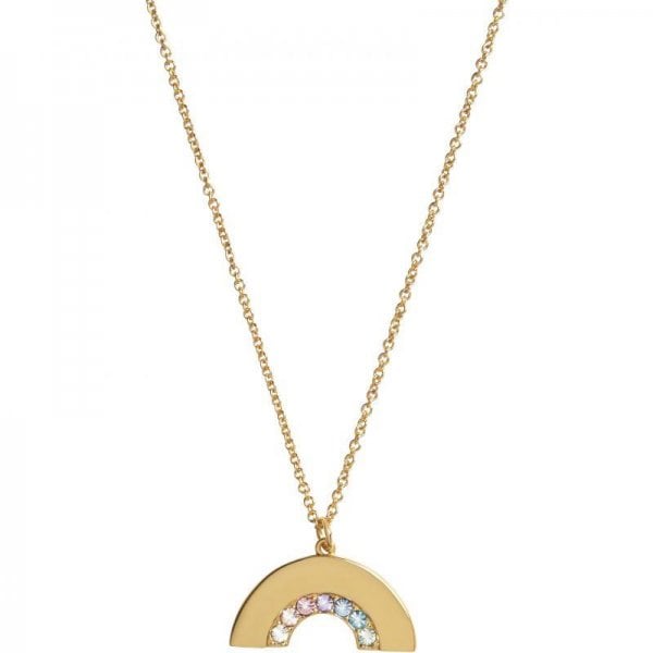 Rainbow Necklace Rose Gold Necklace