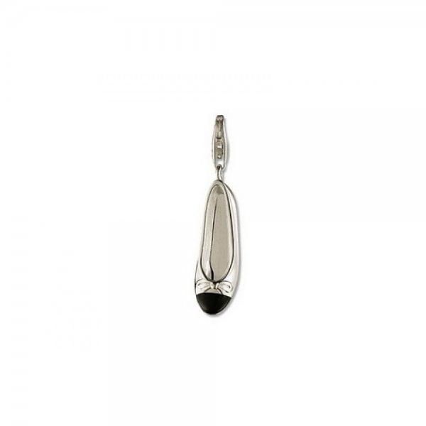 Black Ballet Shoe Pendant