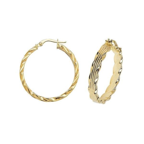 25mm Gold Hoop Earrings