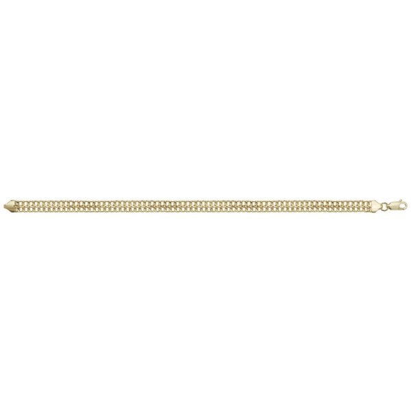 9ct Yellow Gold 7.5" Flat Woven Bracelet