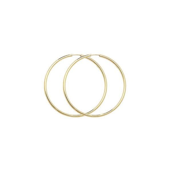 9CT YELLOW GOLD 22MM SLEEPERS