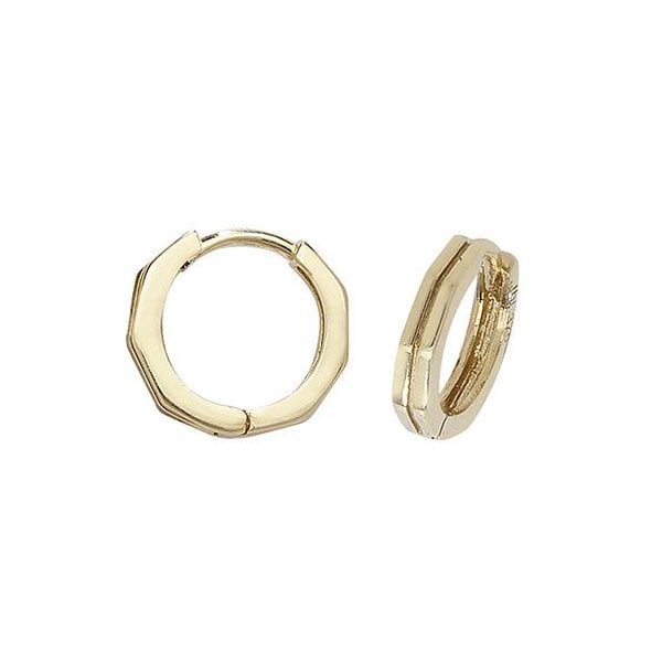 9ct Yellow Gold Hinged Earrings