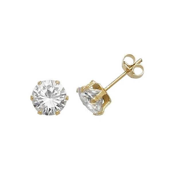 6mm CZ Stud Earrings