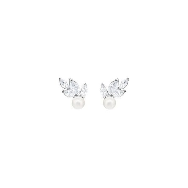 LOUISON PEARL PE STUD CZWH/CRY