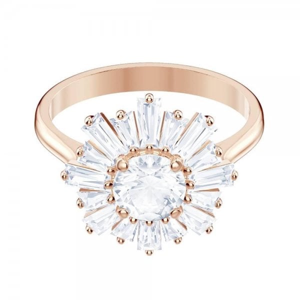 SUNSHINE RING MED CZWH/ROS Size 52