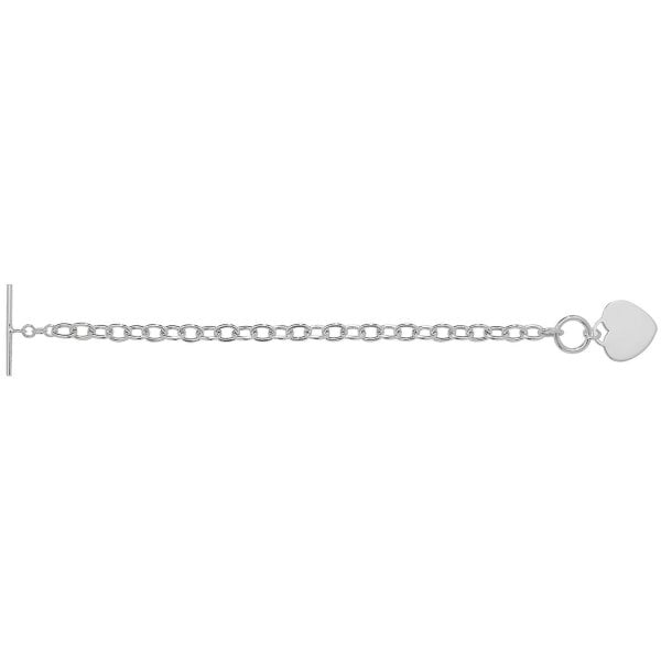 Silver Ladies T-Bar Bracelet